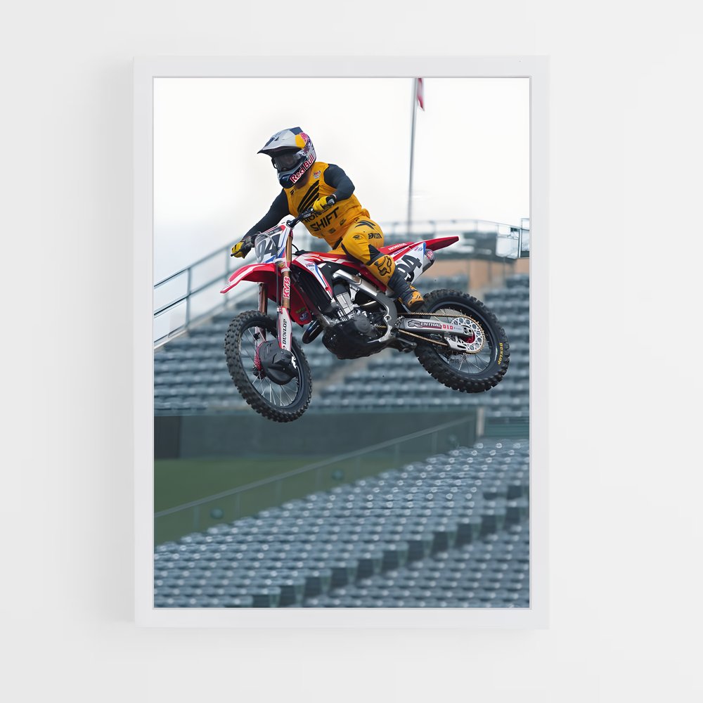 Poster Trickster en Moto – affiche Motocross freestyle (vue 3)